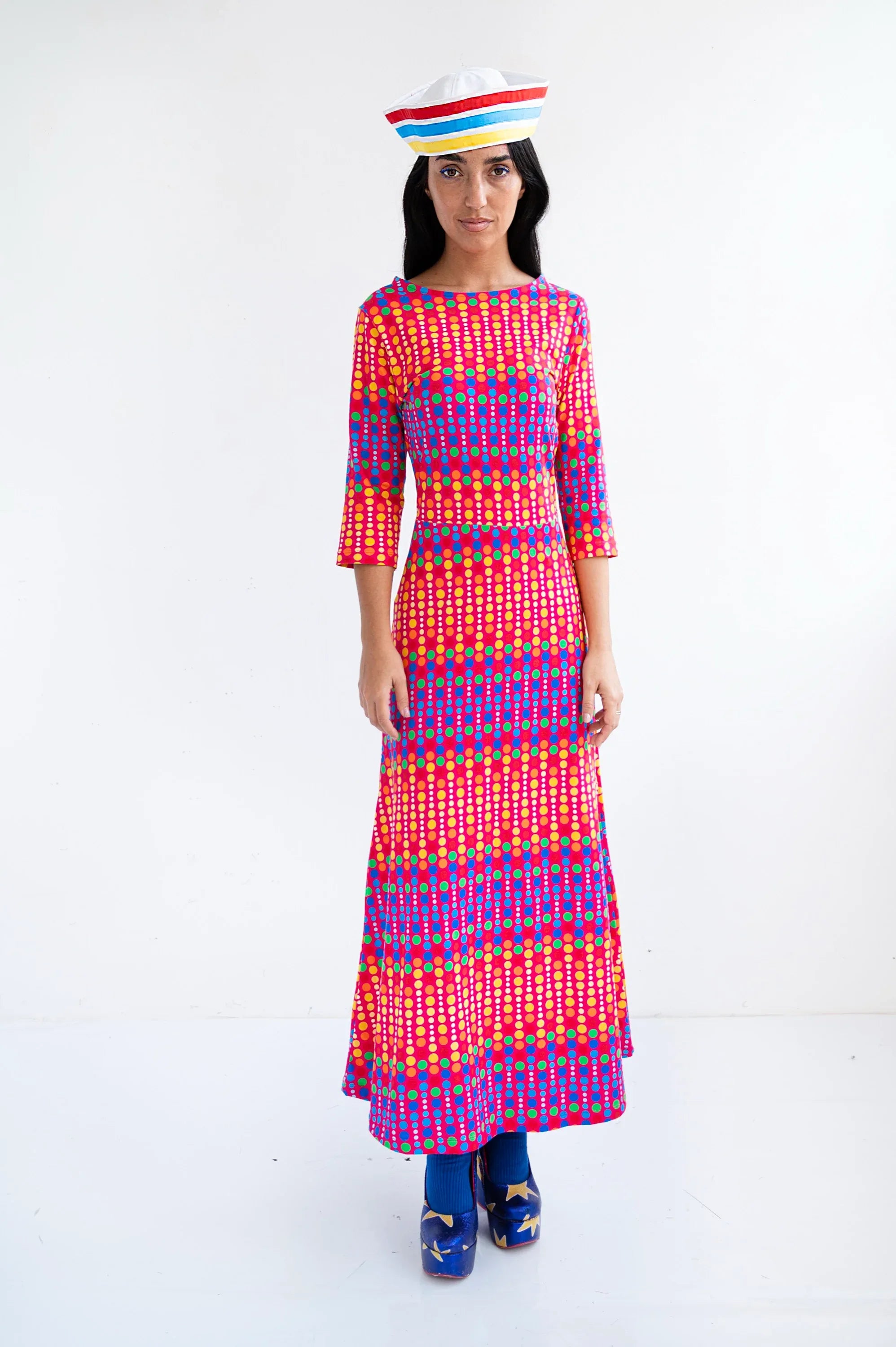 VESTIDO TOPOS MULTICOLOR - Agatha Ruiz de la Prada