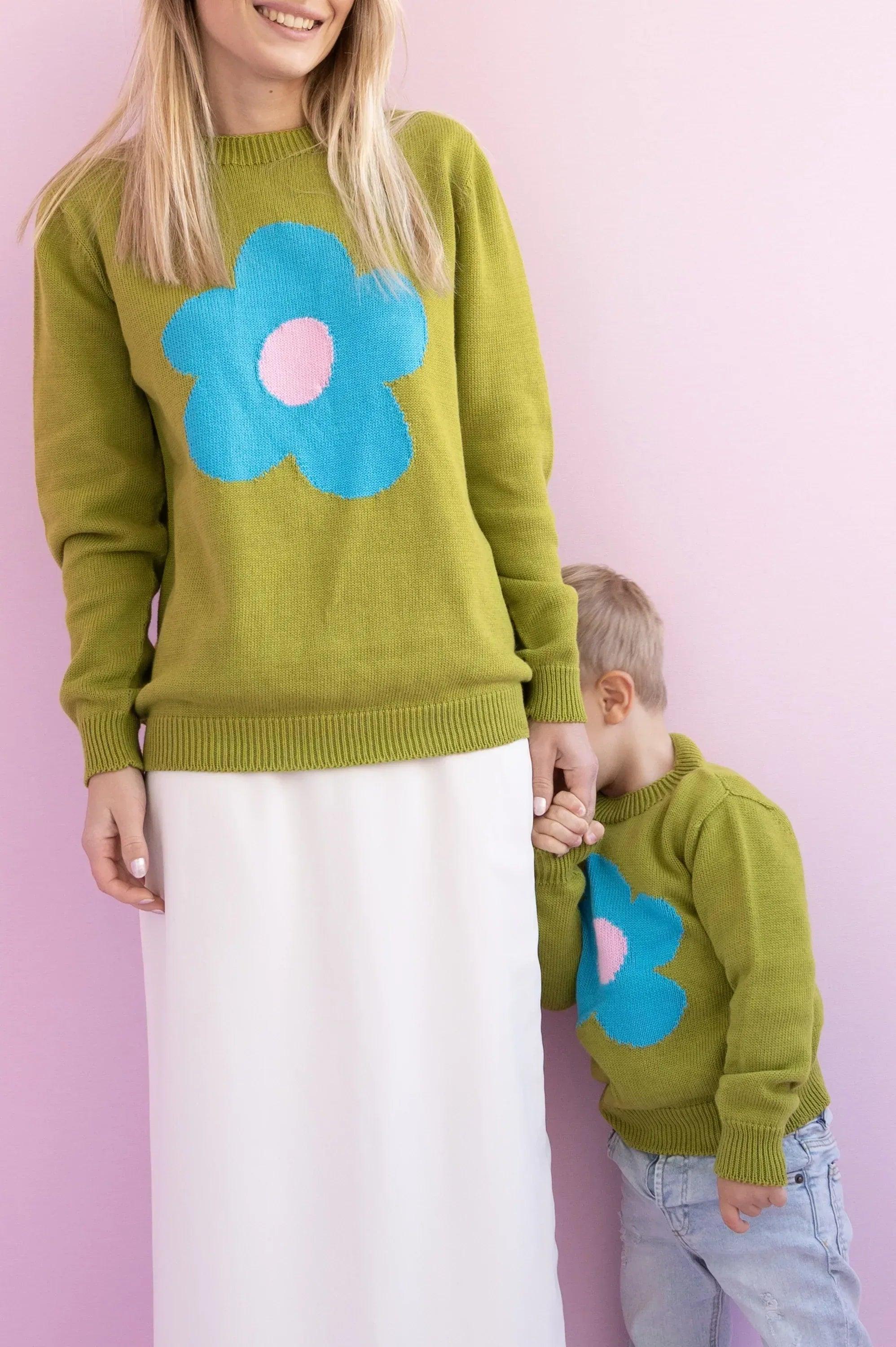 JERSEY ALGODON MUJER VERDE FLOR - Agatha Ruiz de la Prada