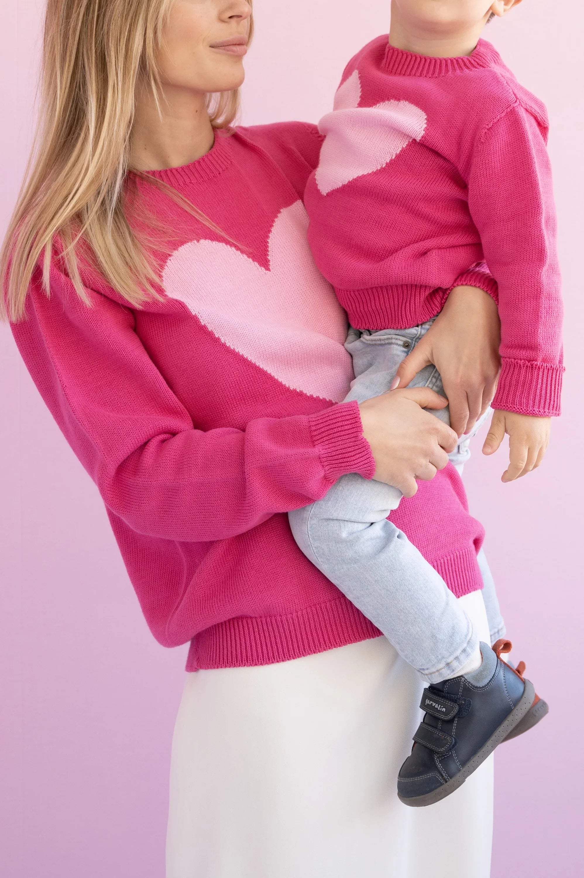 JERSEY ALGODON MUJER FUCSIA CORAZON - Agatha Ruiz de la Prada