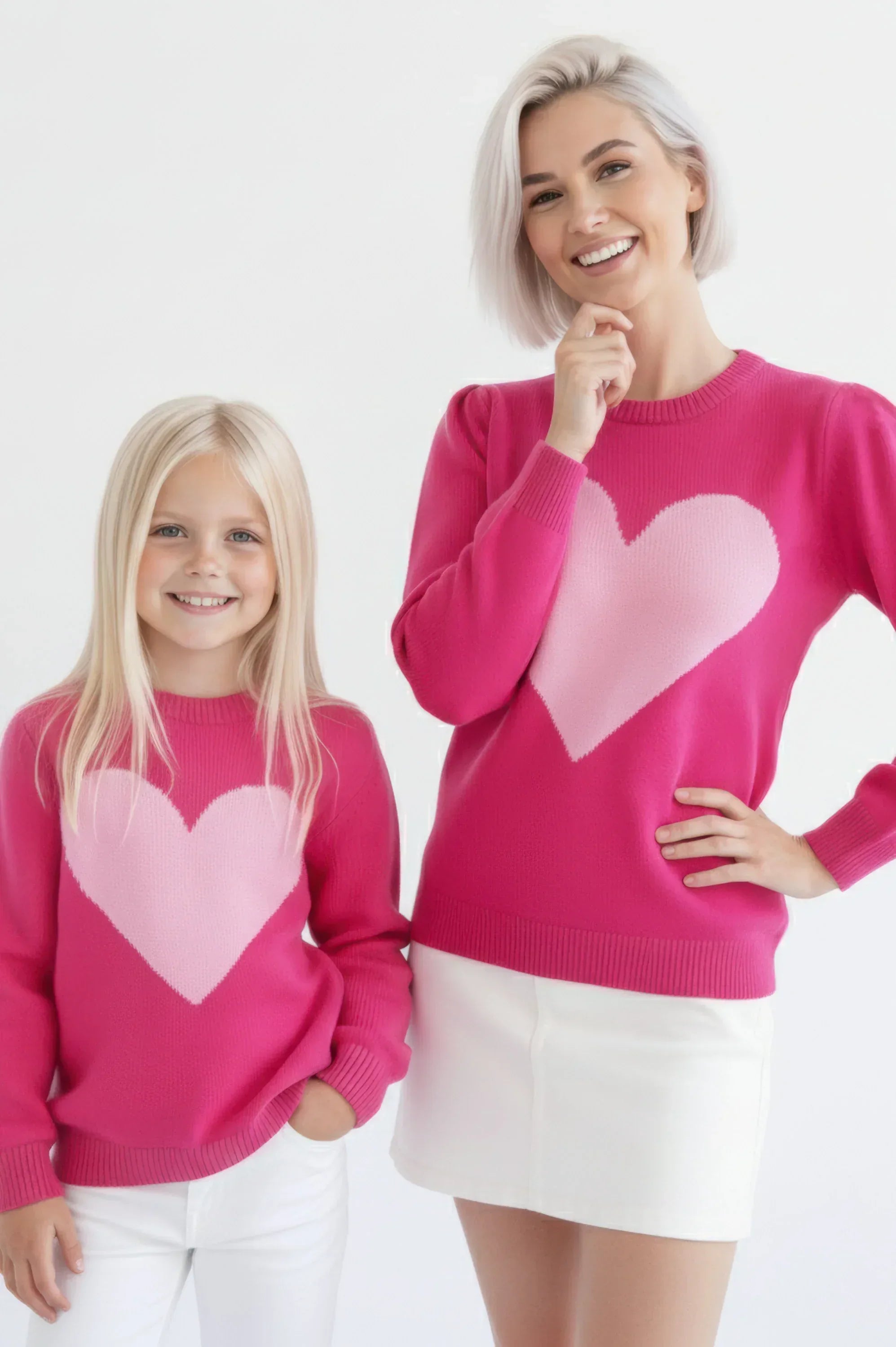 JERSEY FUCSIA ALGODON INFANTIL CORAZON - Agatha Ruiz de la Prada