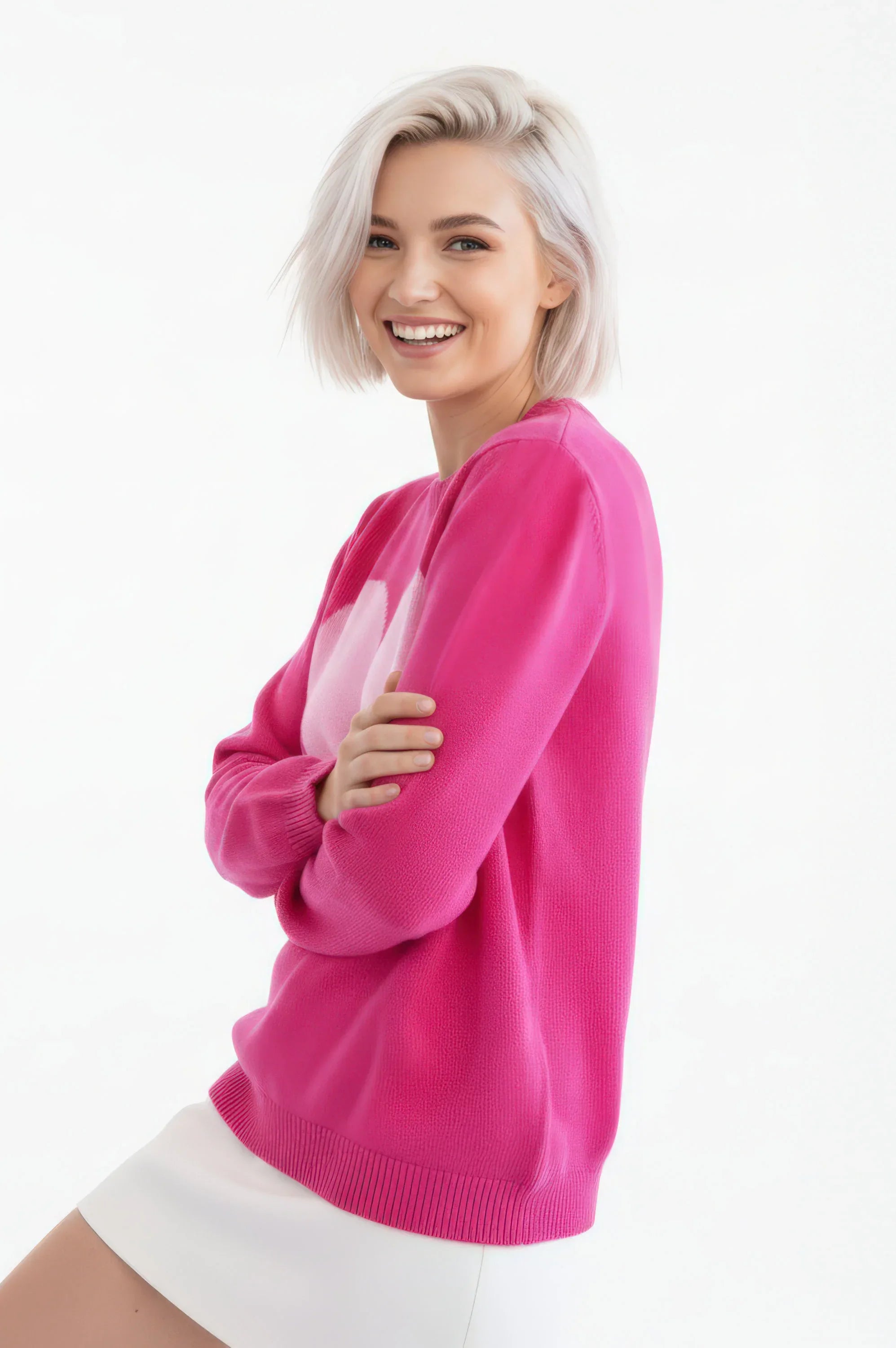 JERSEY ALGODON MUJER FUCSIA CORAZON - Agatha Ruiz de la Prada