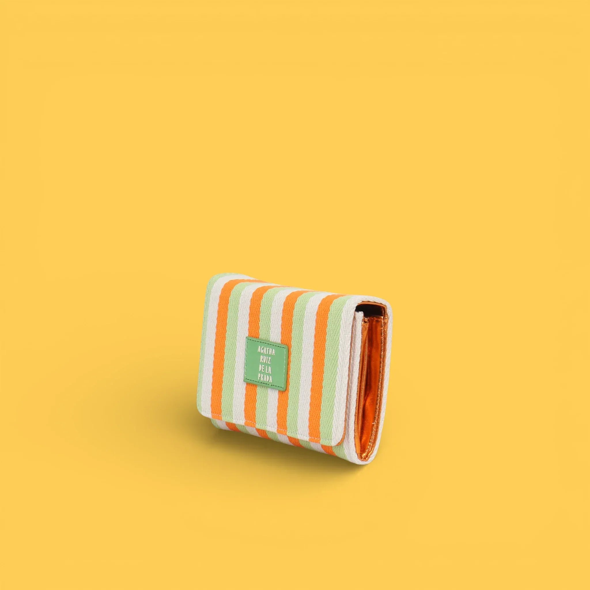 MONEDERO LONA LINEAS NARANJA - Agatha Ruiz de la Prada