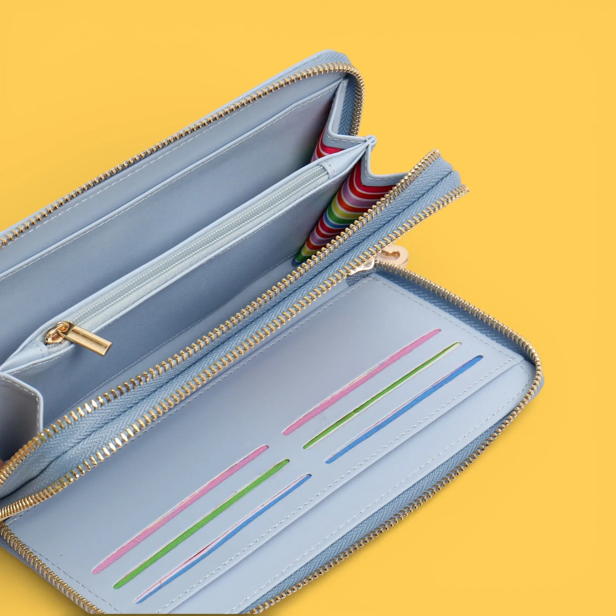 BILLETERO CHAROL LOGO AZUL - Agatha Ruiz de la Prada