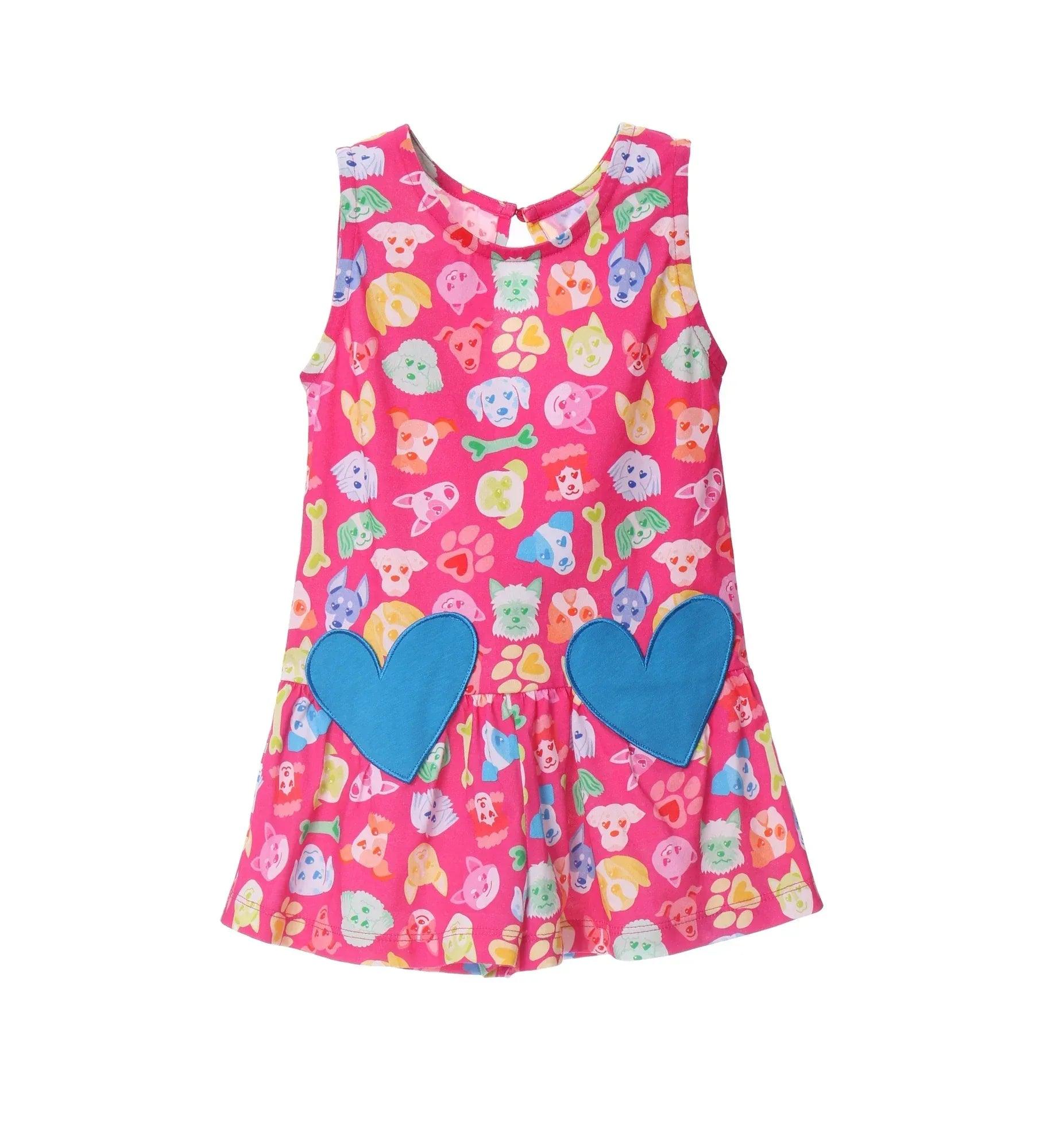 MONO FUCSIA PERRITOS BOLSILLOS CORAZONES - Agatha Ruiz de la Prada