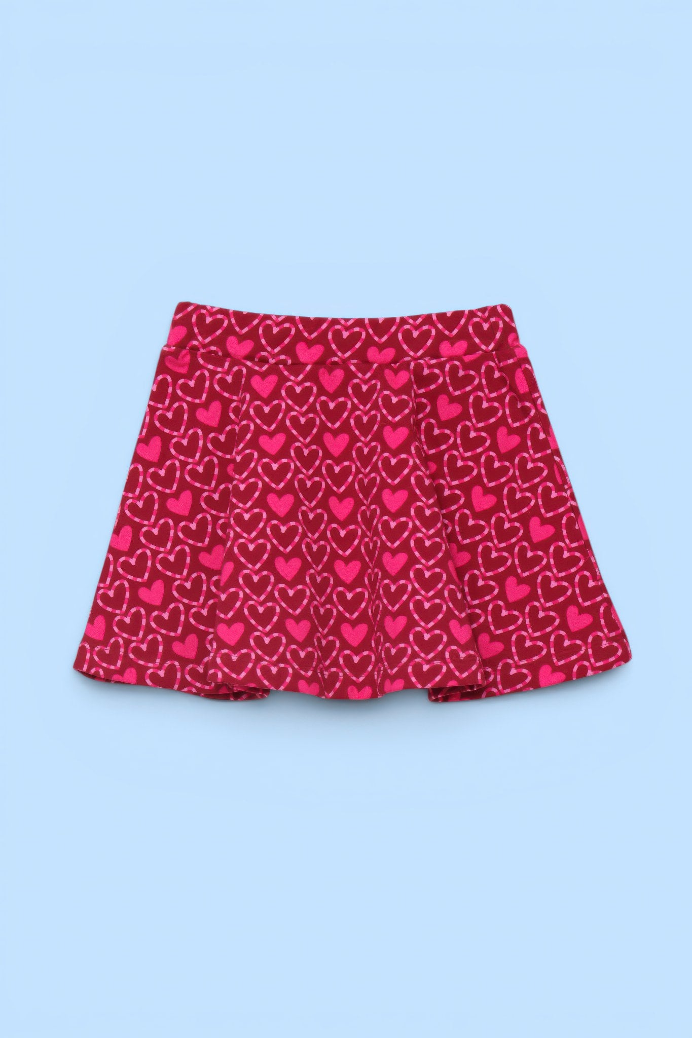 JUPE COEURS FUCHSIA