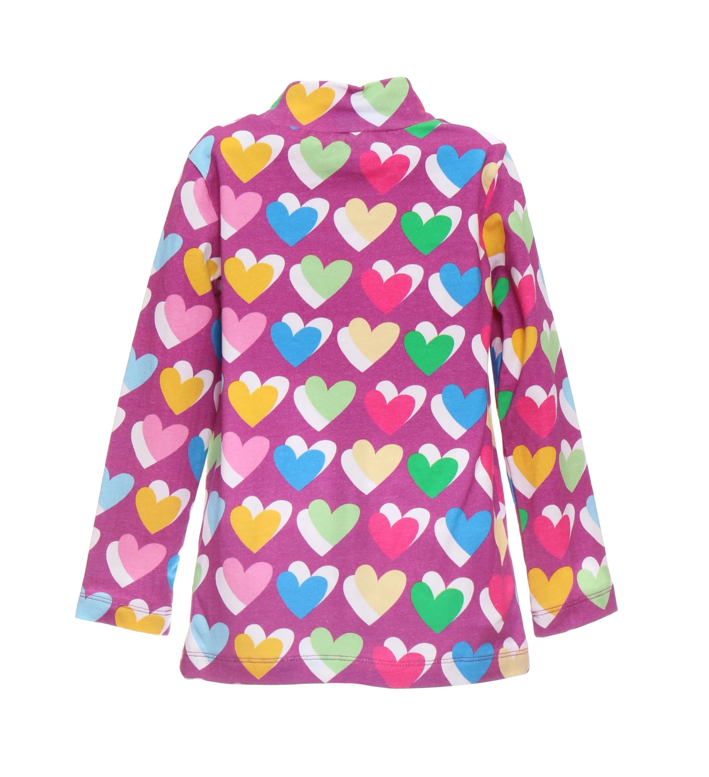 CAMISETA CUELLO ALTO CORAZONES