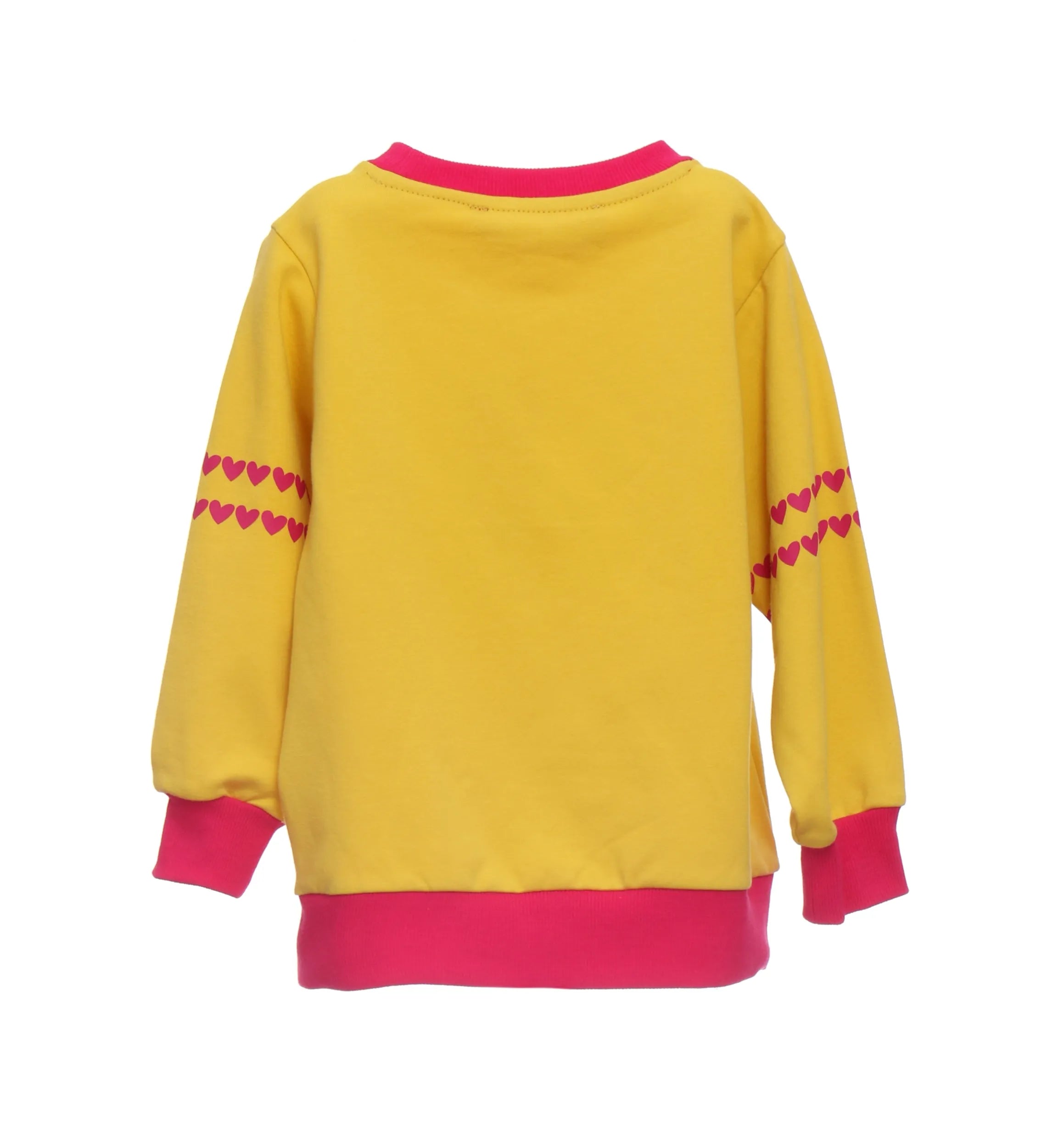 Sweat jaune cœur