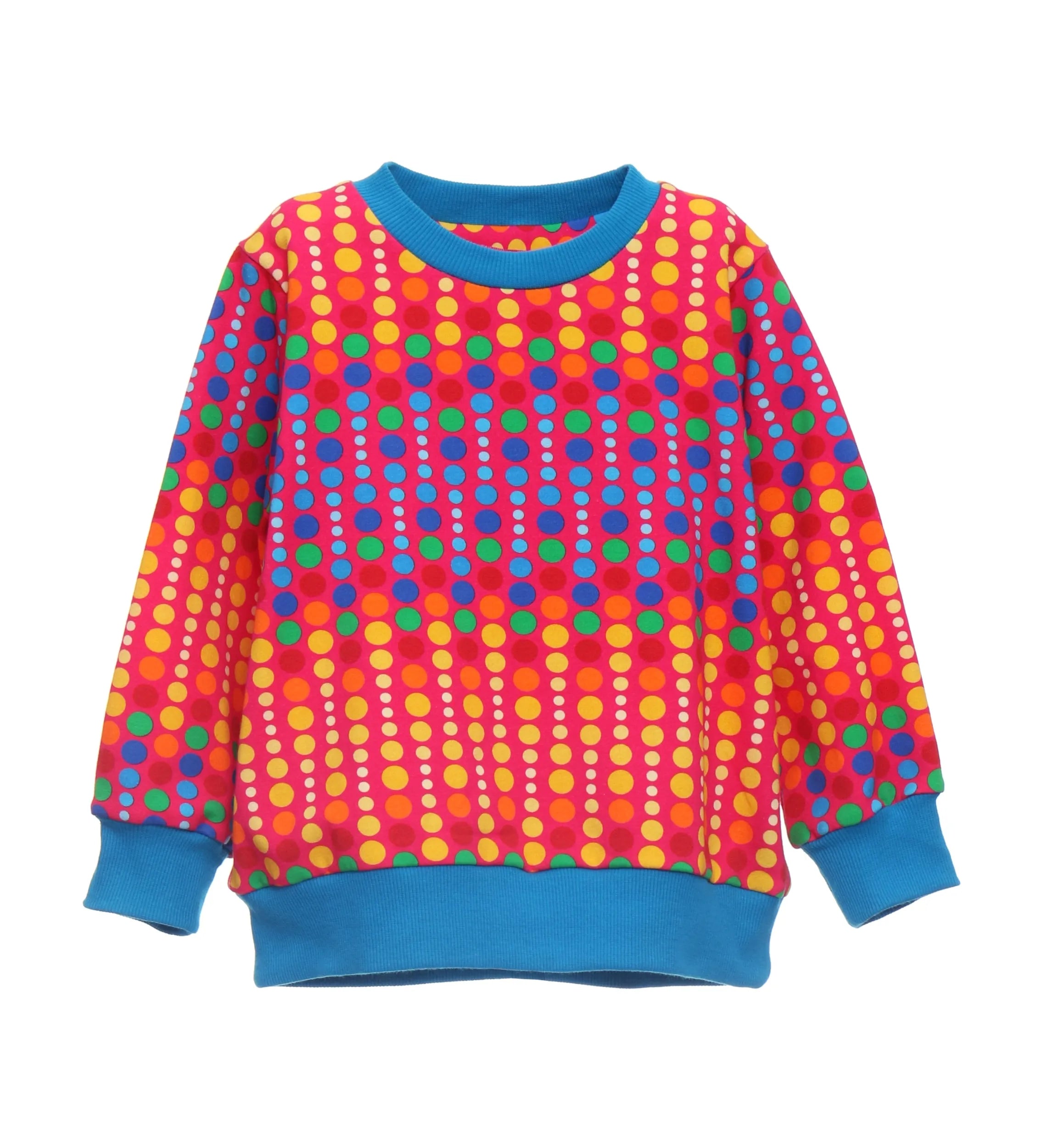 Sweat à pois multicolores fille