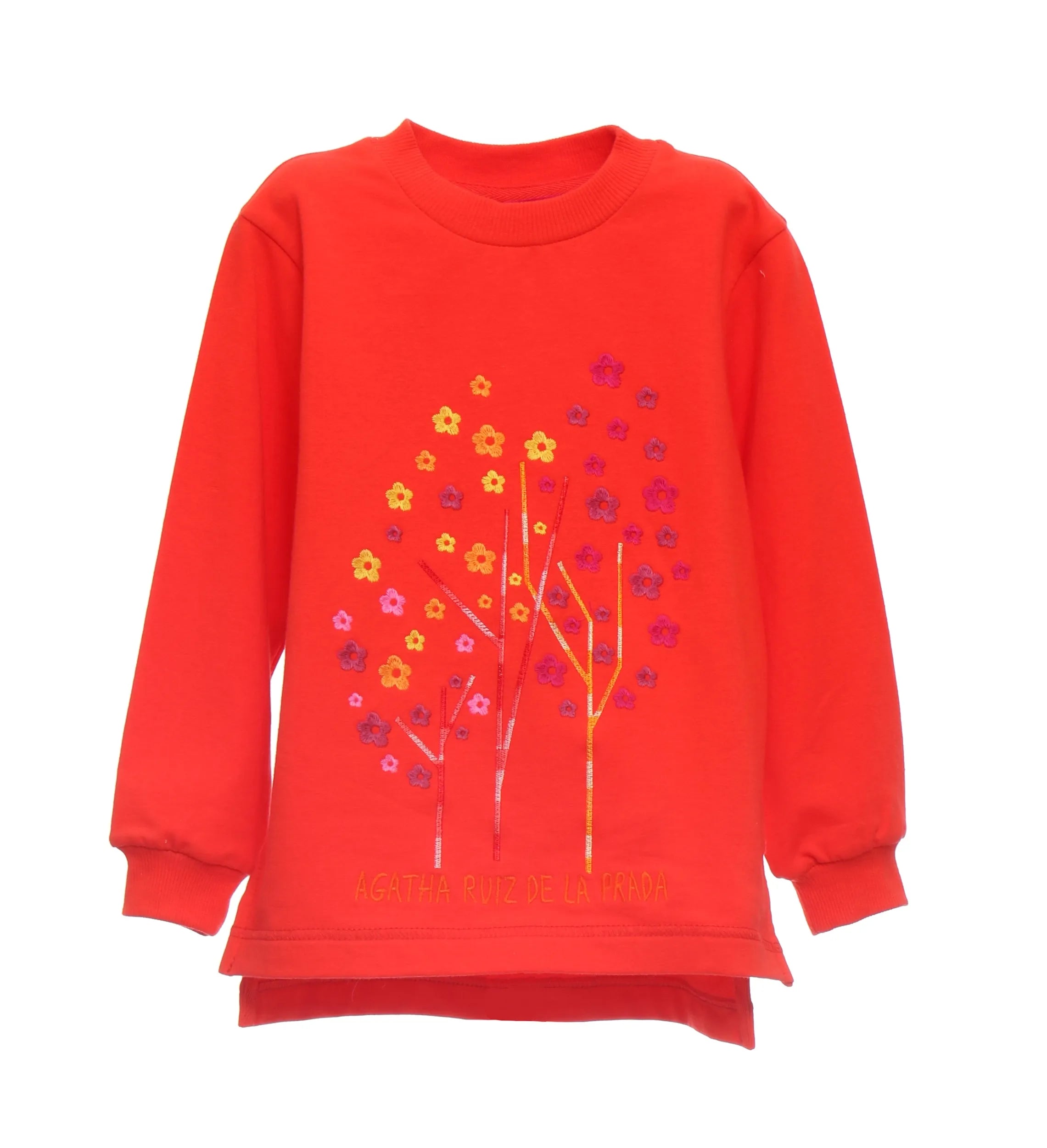 SWEATSHIRT ORANGE ARBRES