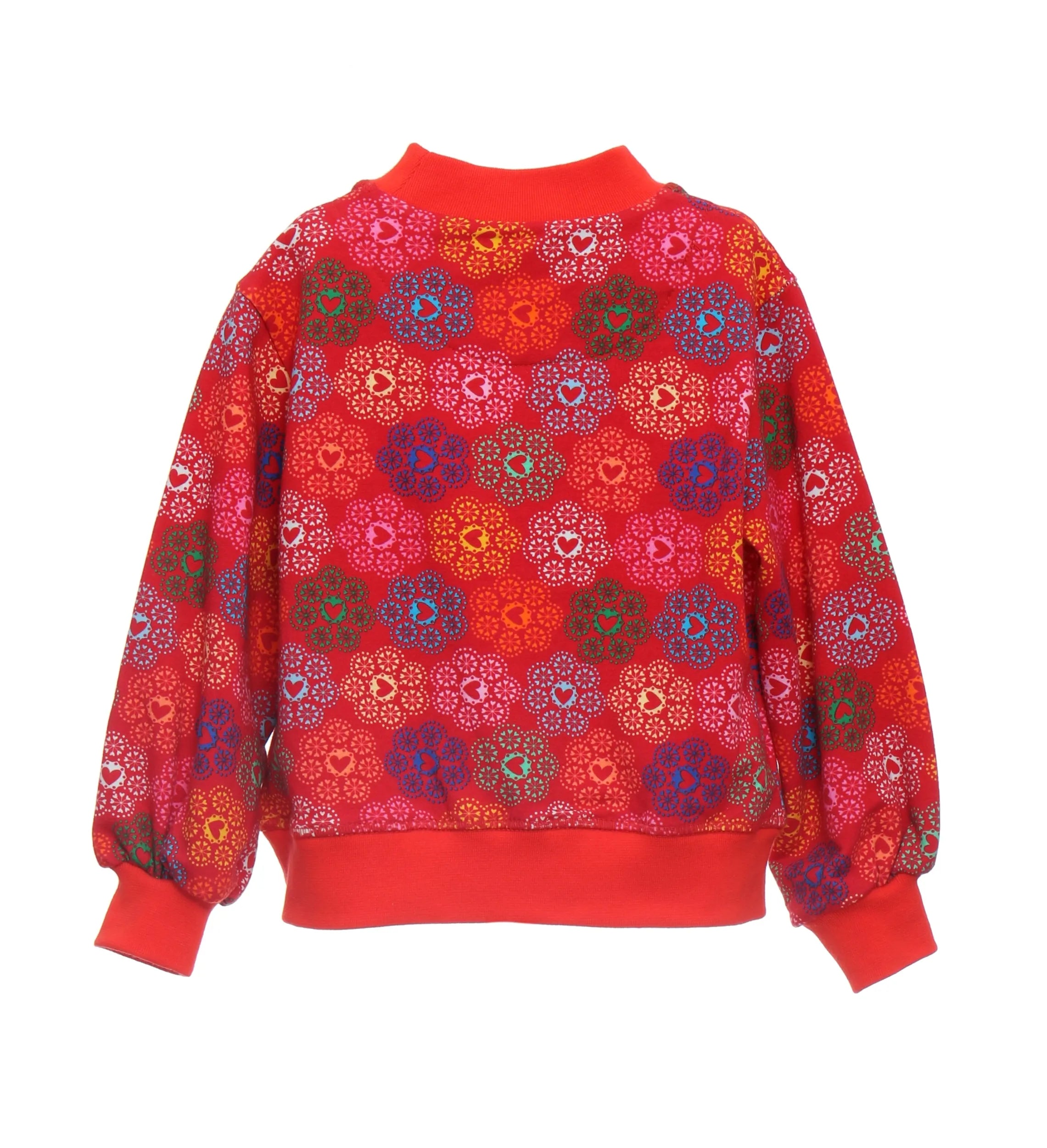 ORANGE PRINTED SWEATSHIRT