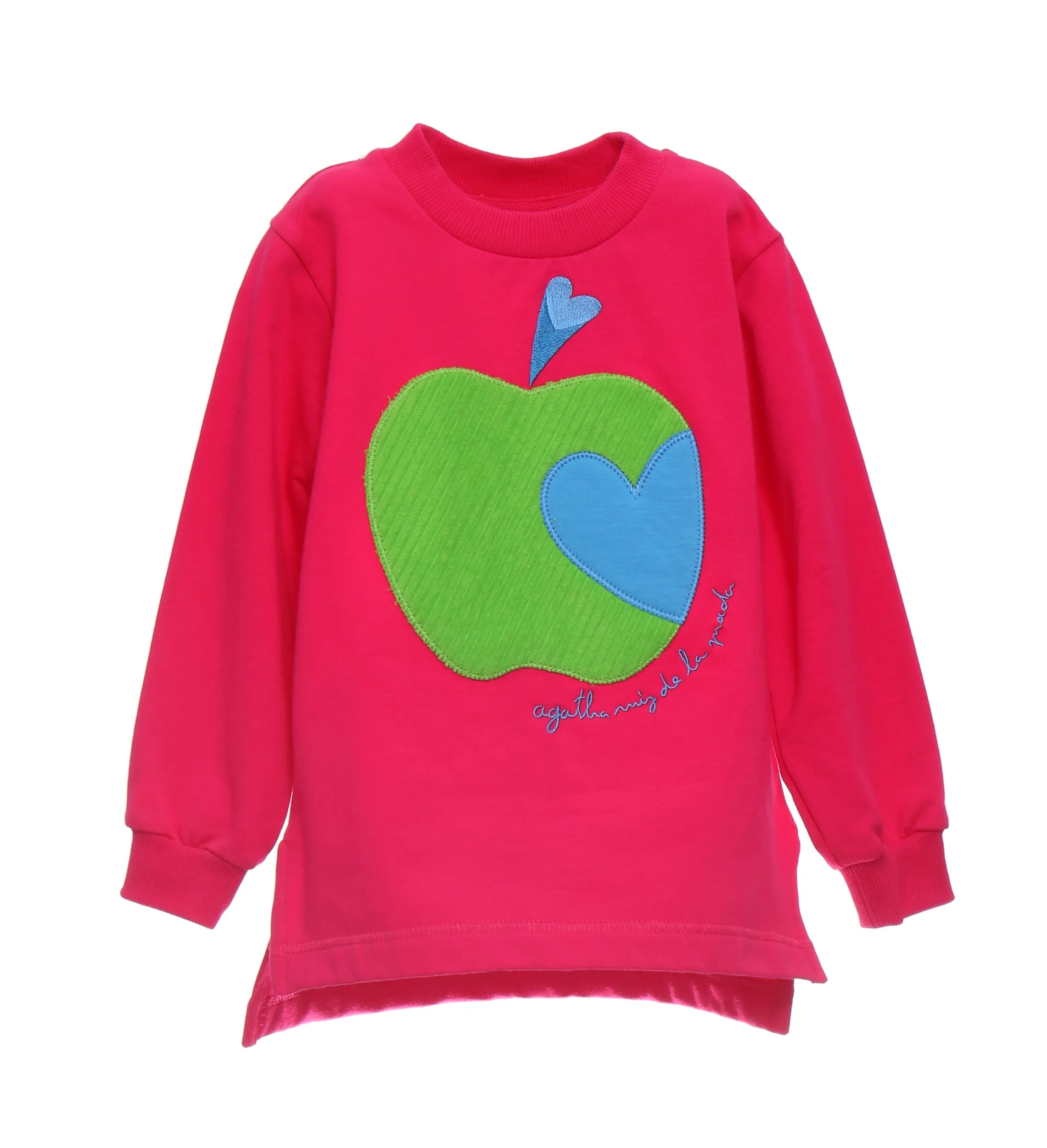 Sweat-shirt fuchsia pomme
