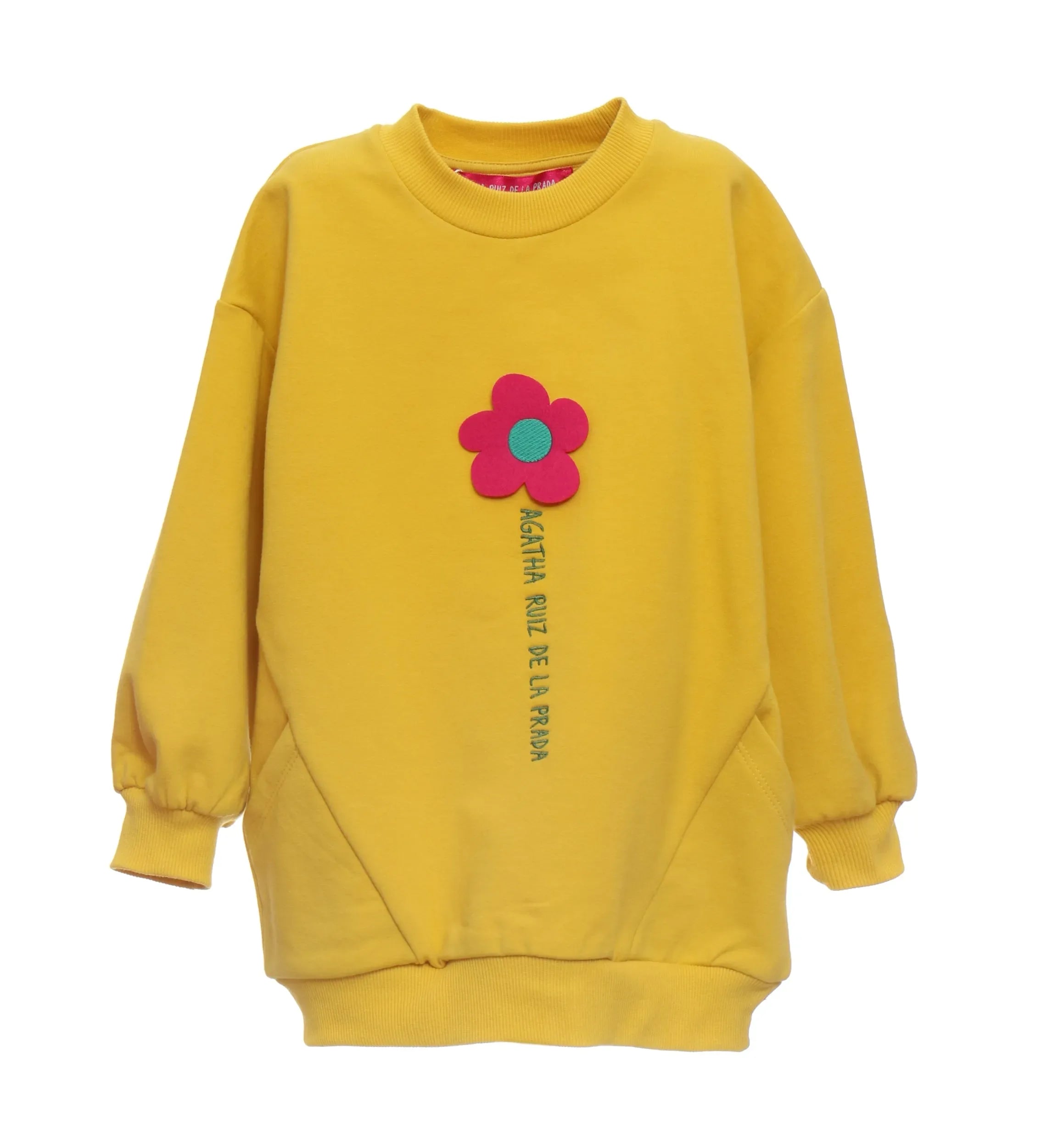 SUDADERA MOSTAZA FLOR - Agatha Ruiz de la Prada