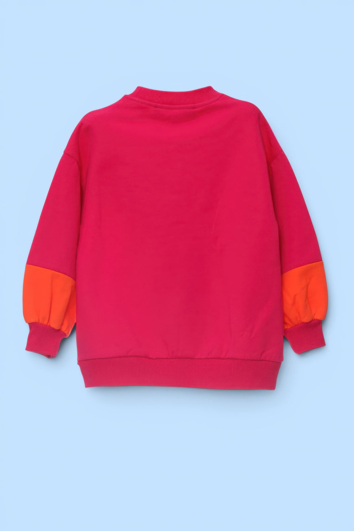 SUDADERA FUCSIA CUADRADOS BICOLOR CORAZON