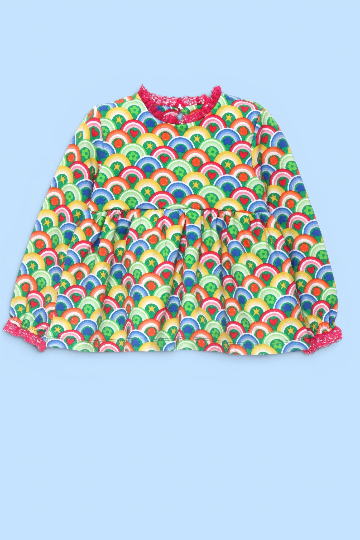 CAMISETA MANGA LARGA ESTAMPADO ICONOS IRIS