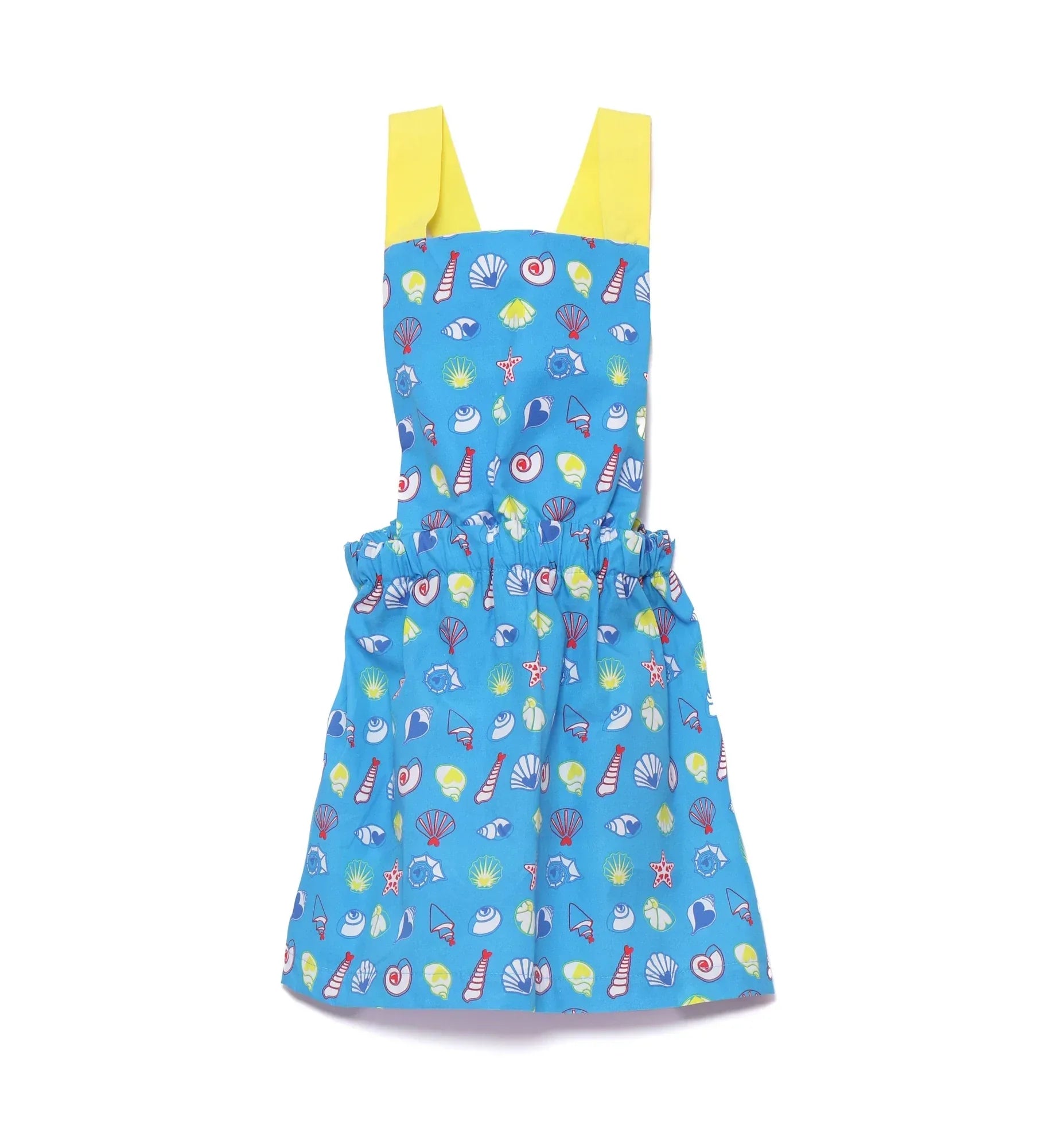 VESTIDO TIRANTES AMARILLOS CRUZADOS CONCHAS - Agatha Ruiz de la Prada