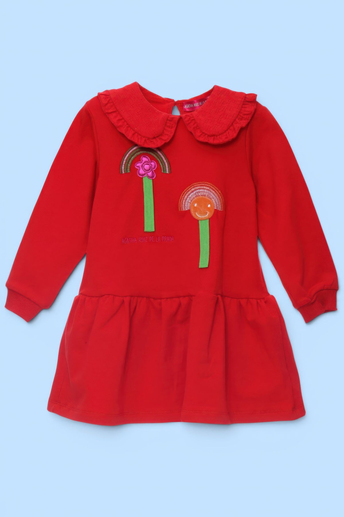 VESTIDO CUELLO ROJO ICONOS