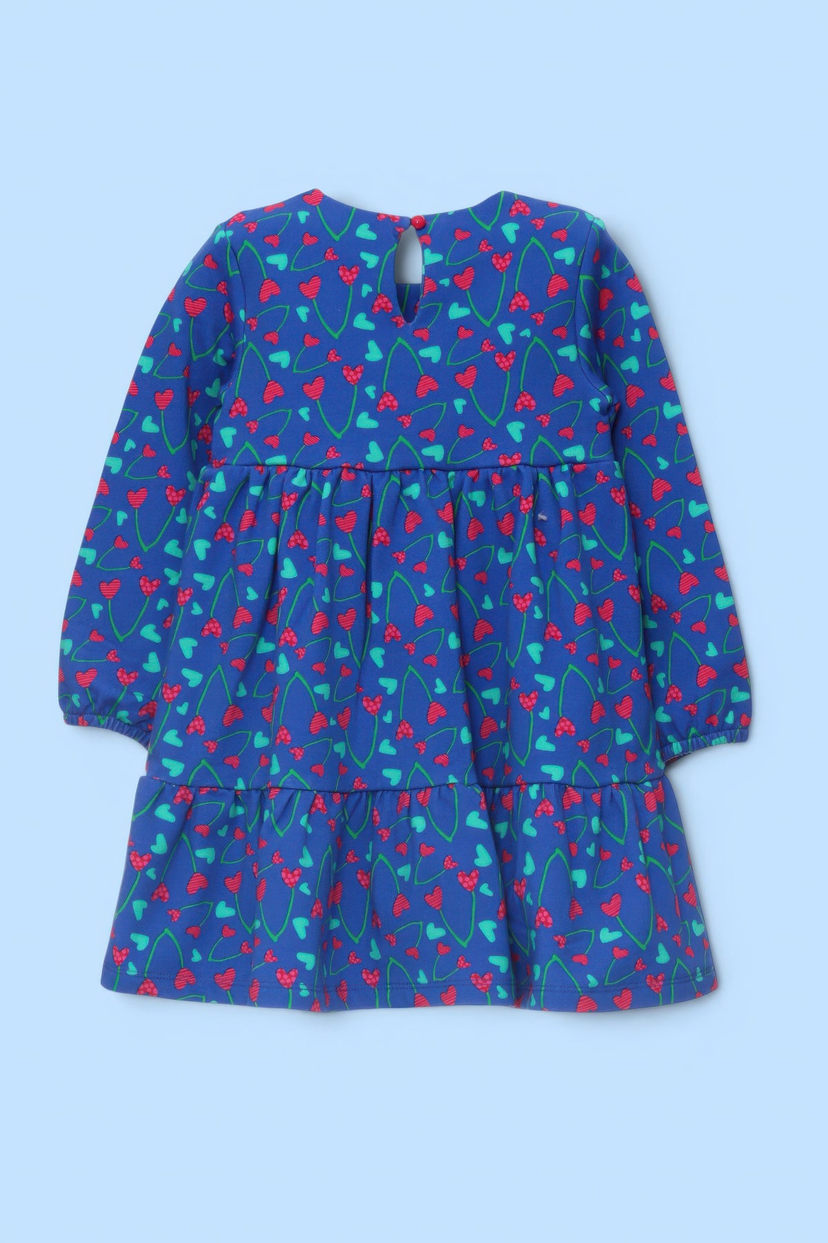 VESTIDO M/L AZUL CEREZAS ARP