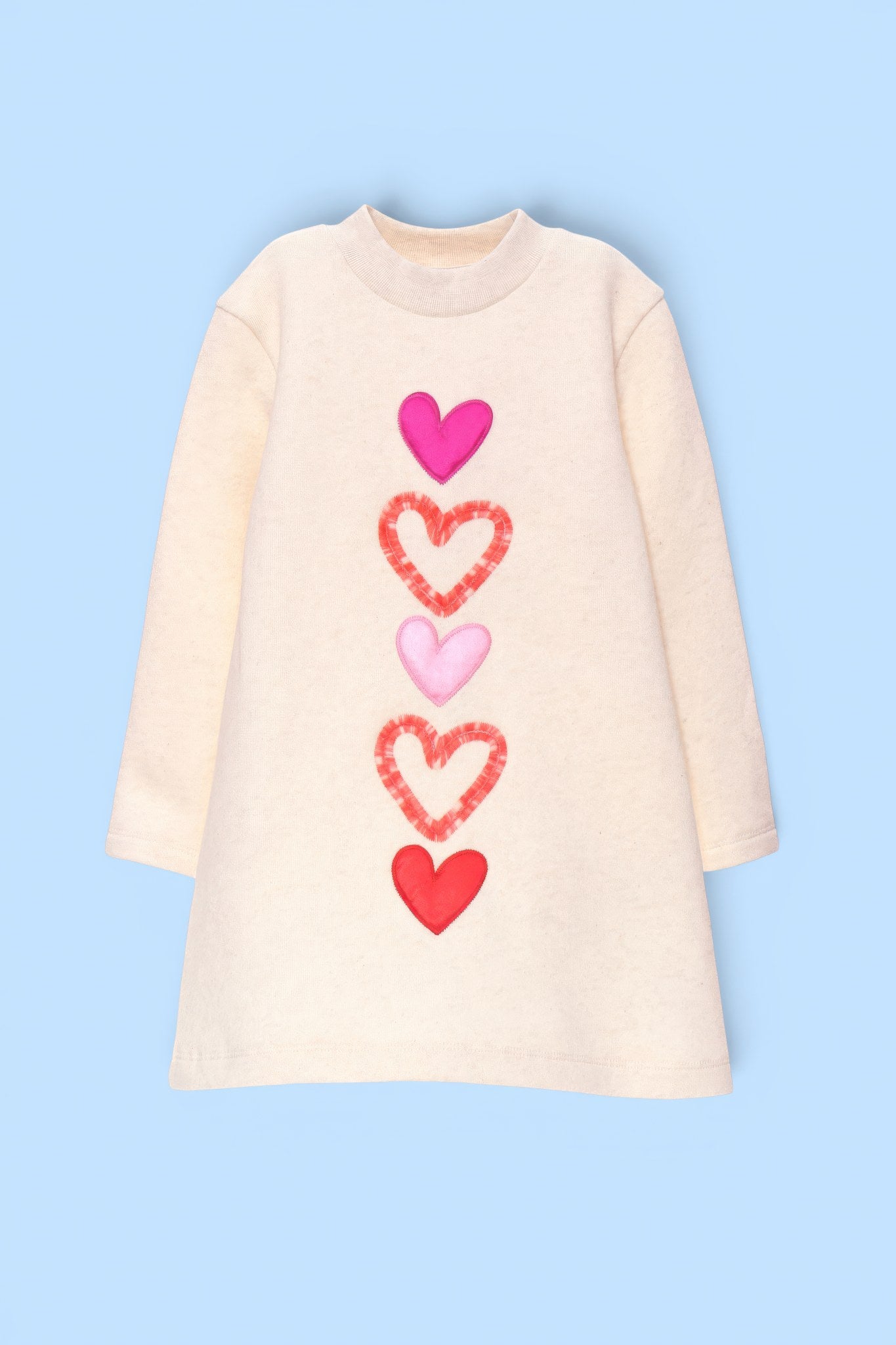 VESTIDO LINEA CORAZONES VERTICAL