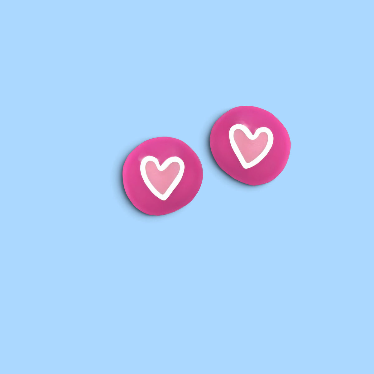 PENDIENTE FUN FUCHSIA COEUR