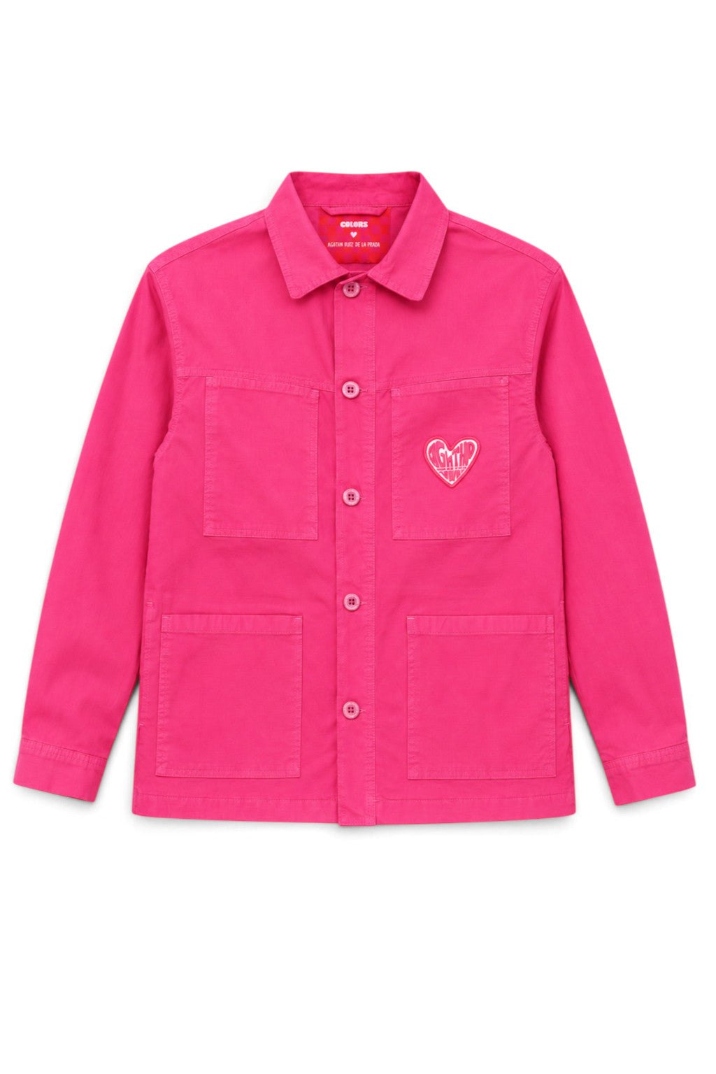 SOBRECAMISA INVIERNO AGATHA X COLORS FUCSIA