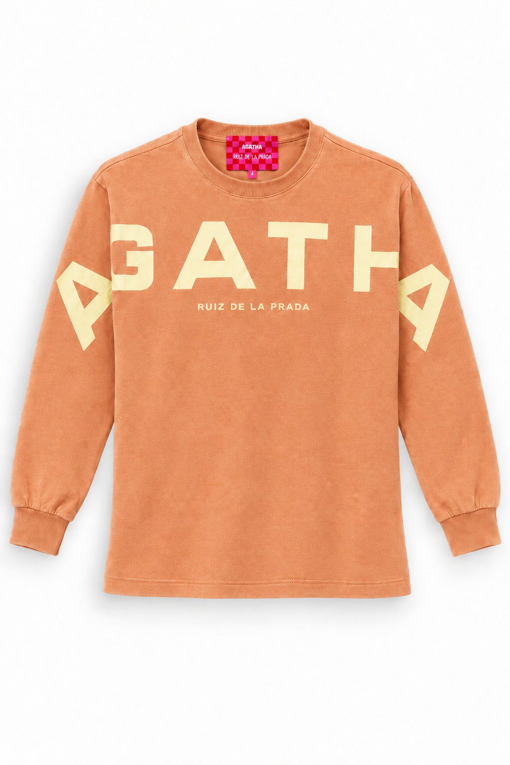 CAMISETA MANGA LARGA AGATHA X COLORS MANDARINA