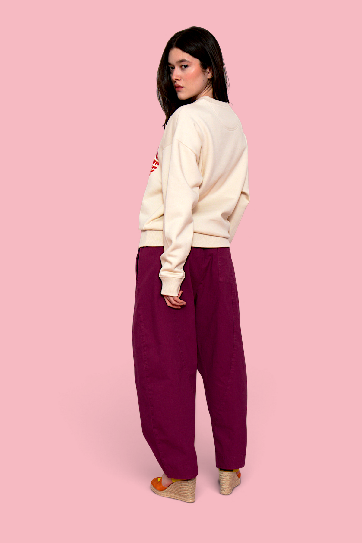 NATURAL HEARTS BALL oversized sweatshirt