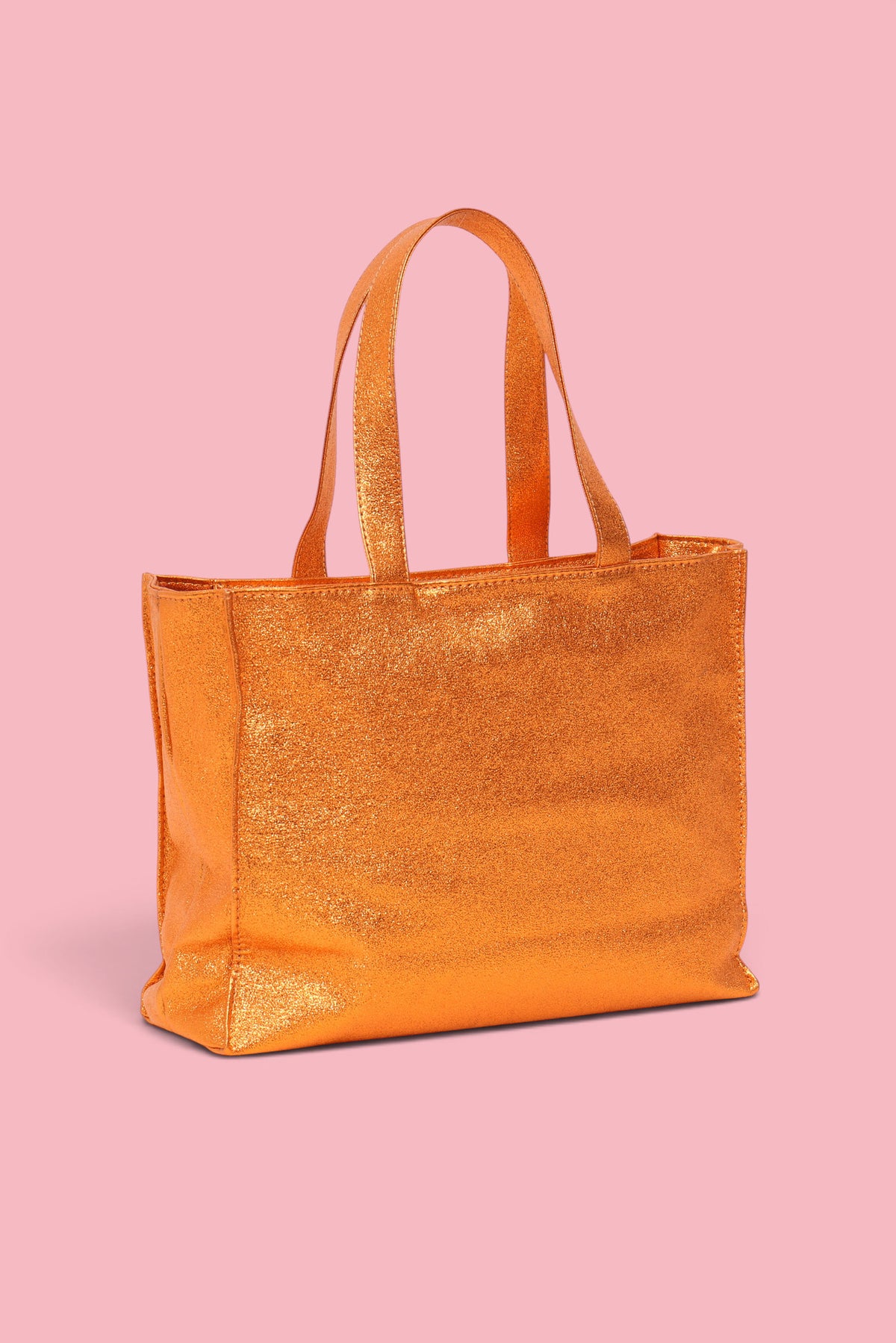SHOPPER GLITTER ARANCIONE