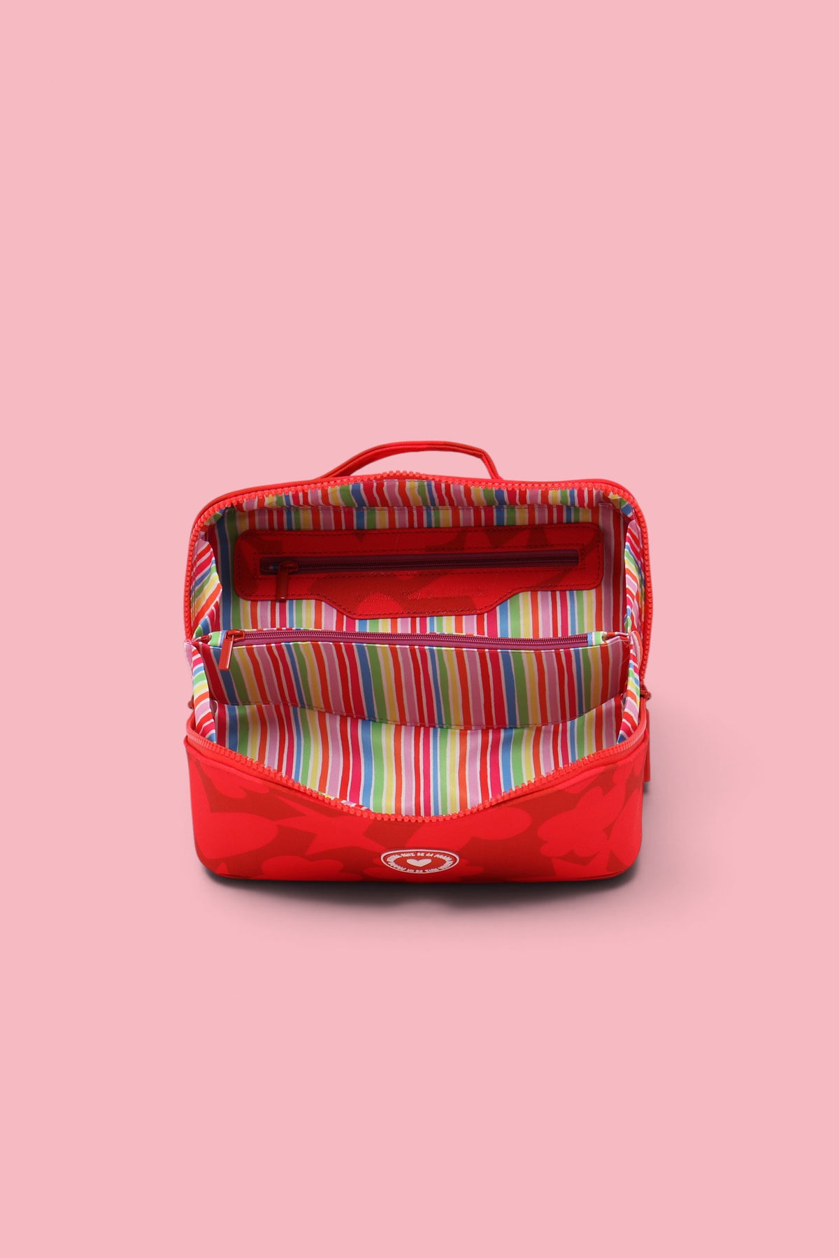 RED ICONS TRAVEL TOILETRY BAG