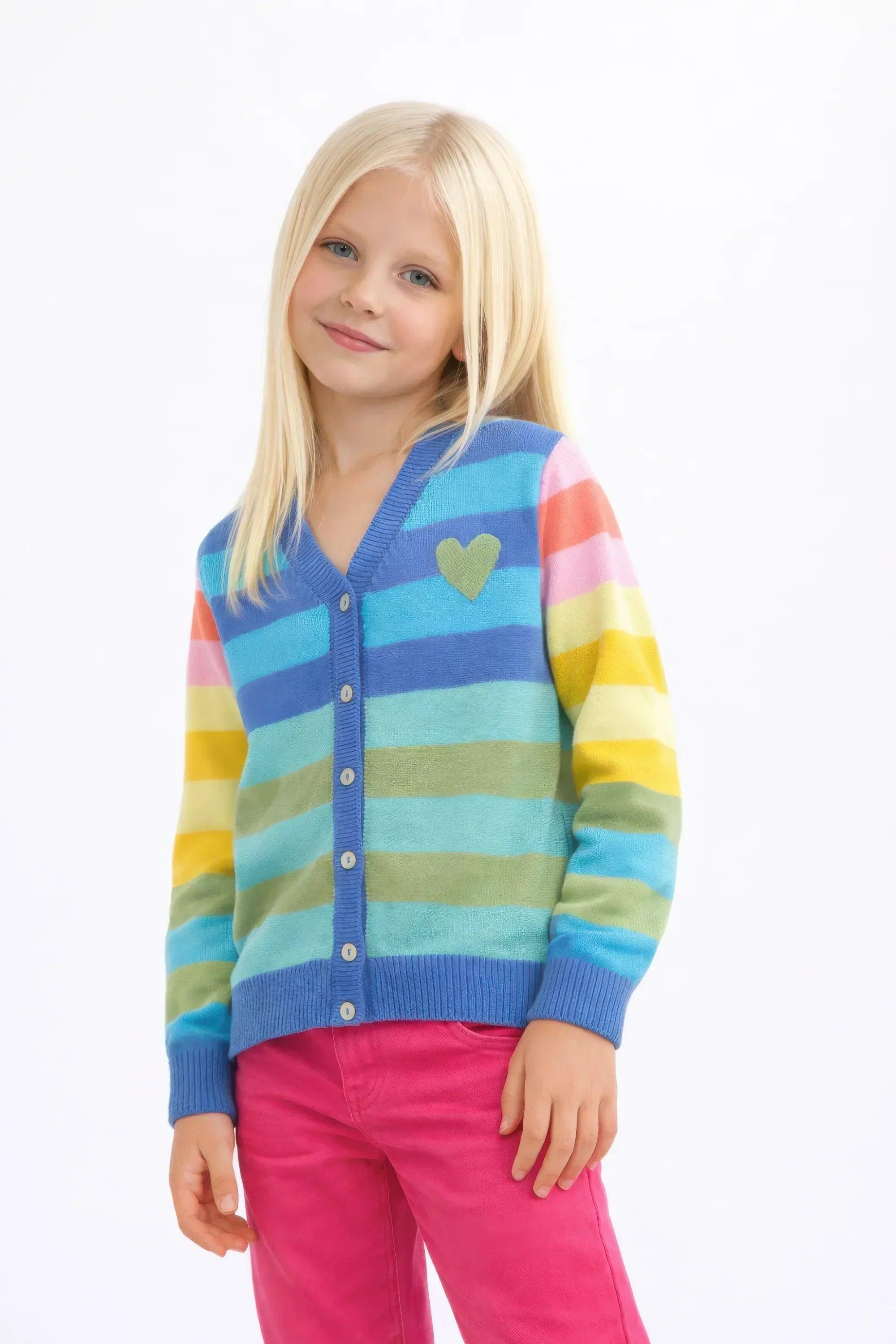 CHAQUETA RAYAS AZUL INFANTIL