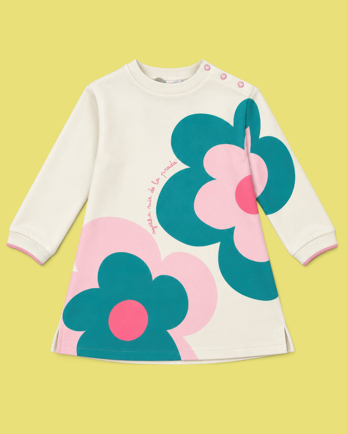 VESTIDO M/L GARDEN 2 FLORES