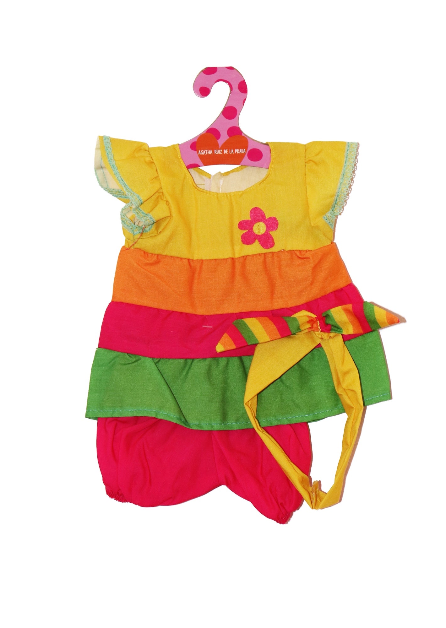 VESTIDO MUÑECA AMARILLO 42CM
