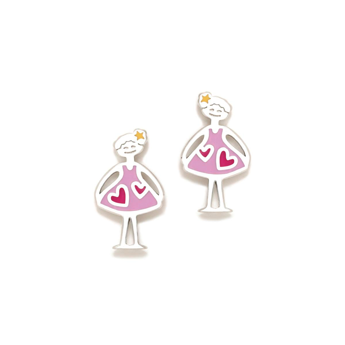 BOUCLES D'OREILLES AGATHITAS COSTUME LILAS