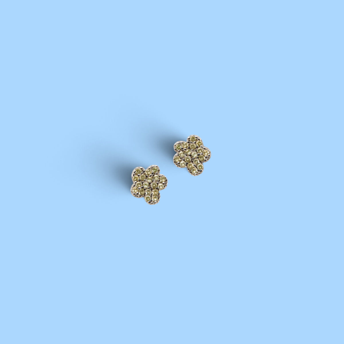 PENDIENTES FLOR STARLIGHT OLIVINA