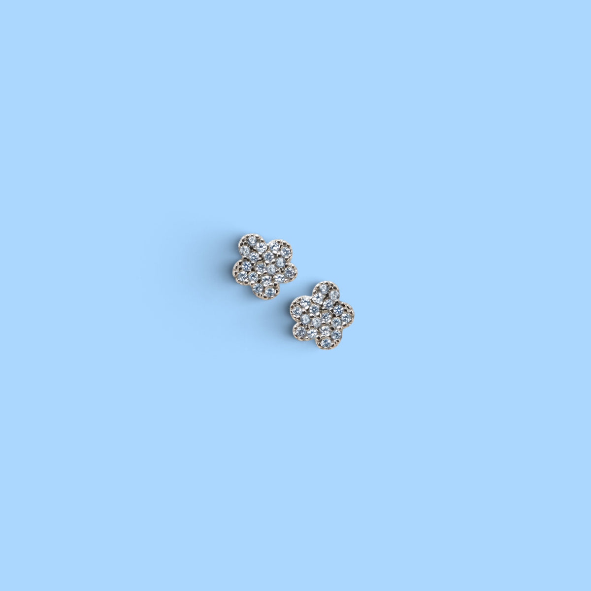 PENDIENTES FLOR STARLIGHT AQUA