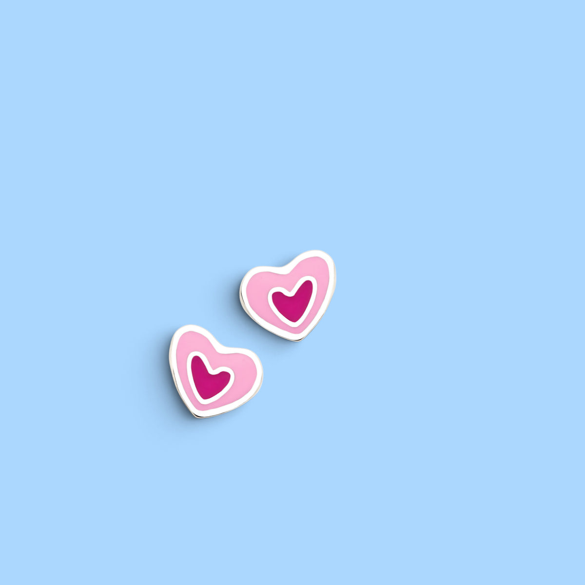 BOUCLES D’OREILLES POP LOVE ROSE FUCHSIA