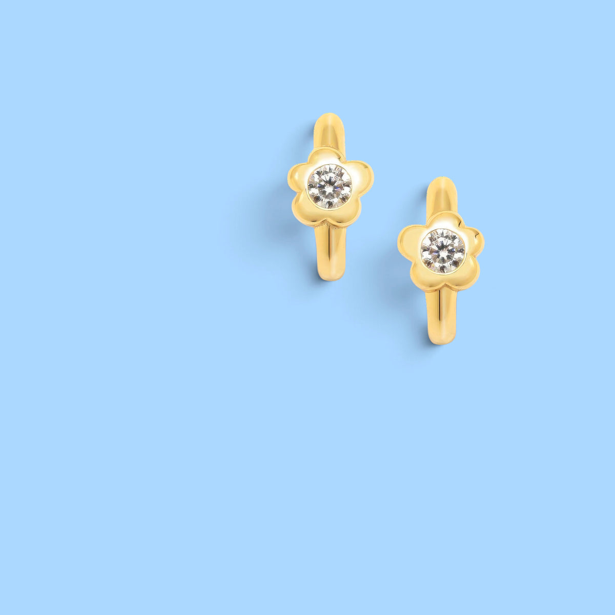 CRIOLLAS FIORE GAGA ARGENTO CON BAGNO D'ORO
