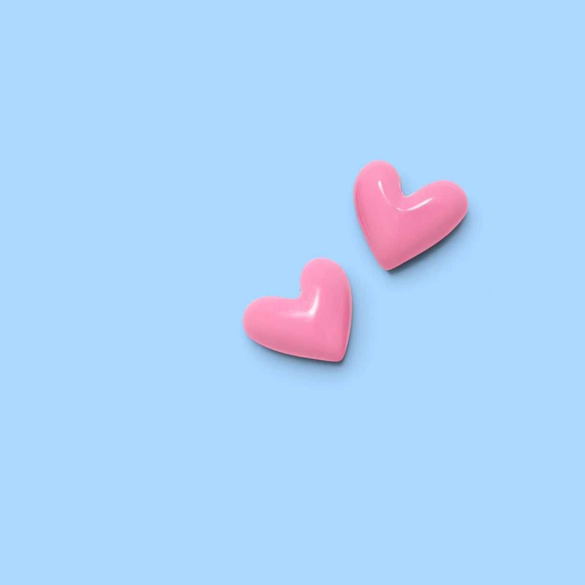 BOUCLES D'OREILLES CHARM COEUR ROSE