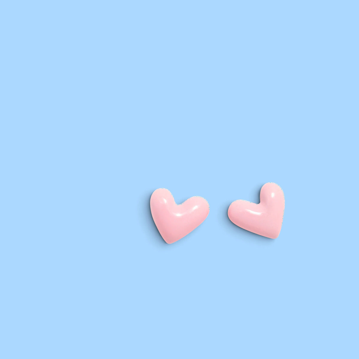 Orecchini Charm Cuore Piccolo Pastello