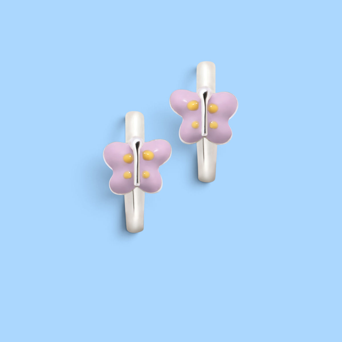 BOUCLES CRIOLLAS INLOVE PAPILLON MAUVE