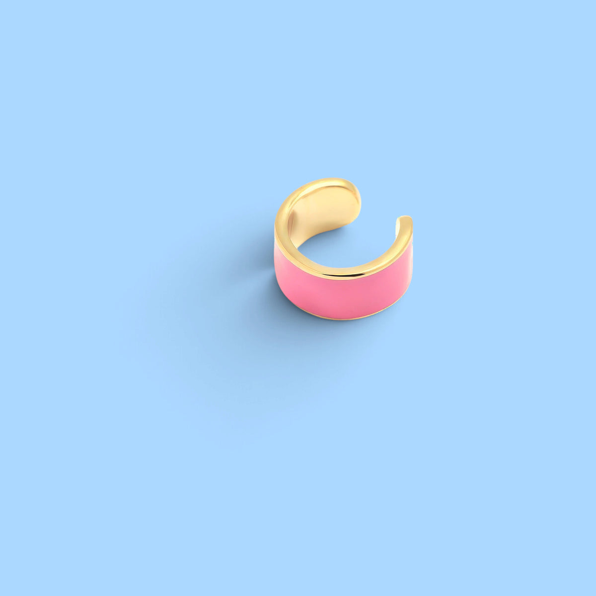 EARCUFF VITOLA ROSA BAGNO ORO