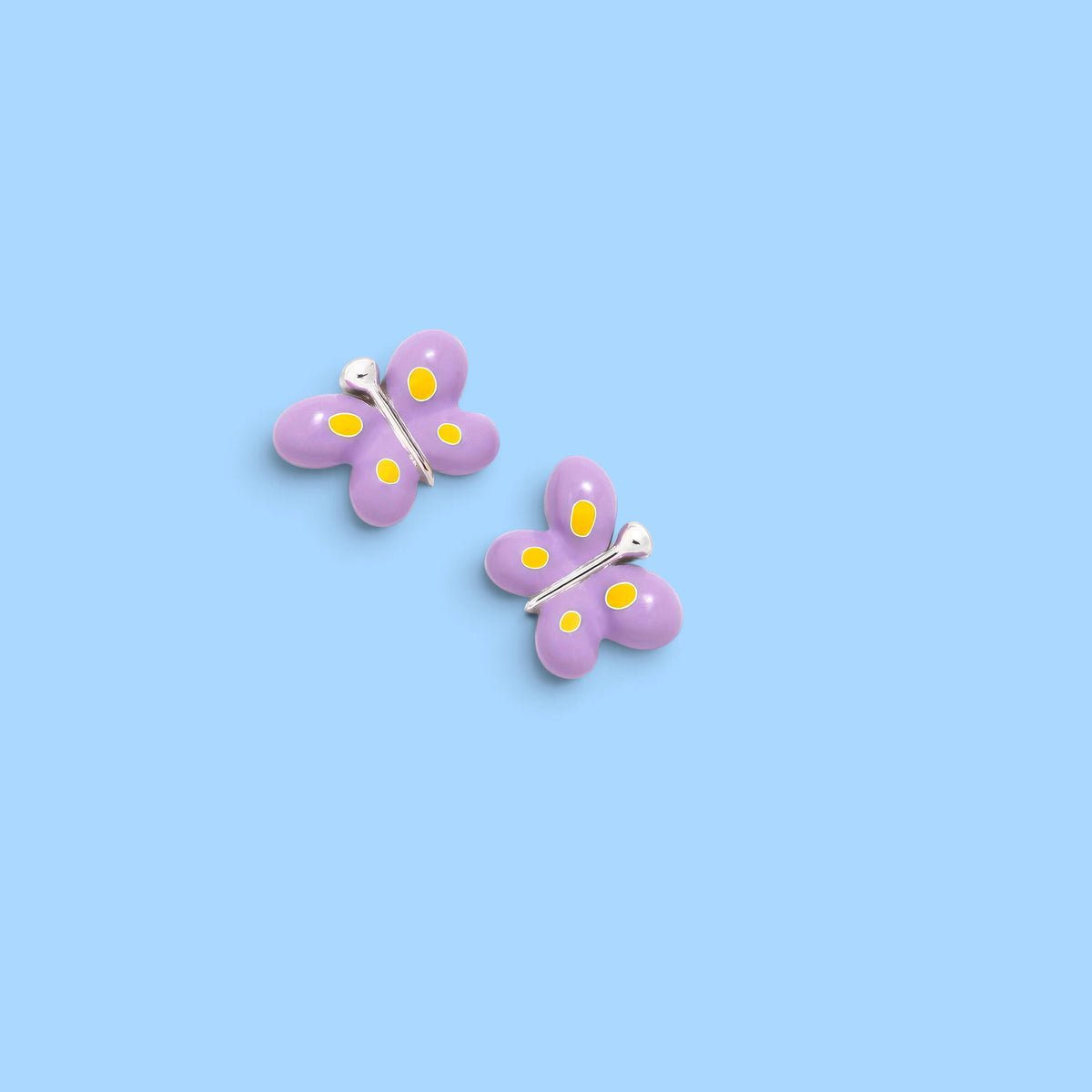BOUCLES D'OREILLES CHARME PAPILLON PETIT VIOLET