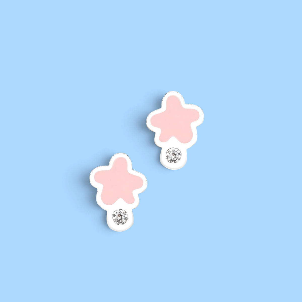 PENDIENTE NUBE ROSA CIRCONITA BEBÉ