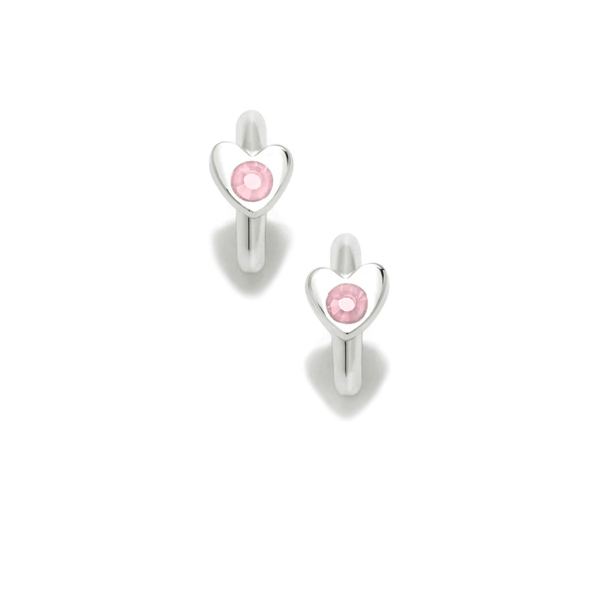 CRIOLLAS COEUR GAGA ARGENT CZ ROSE