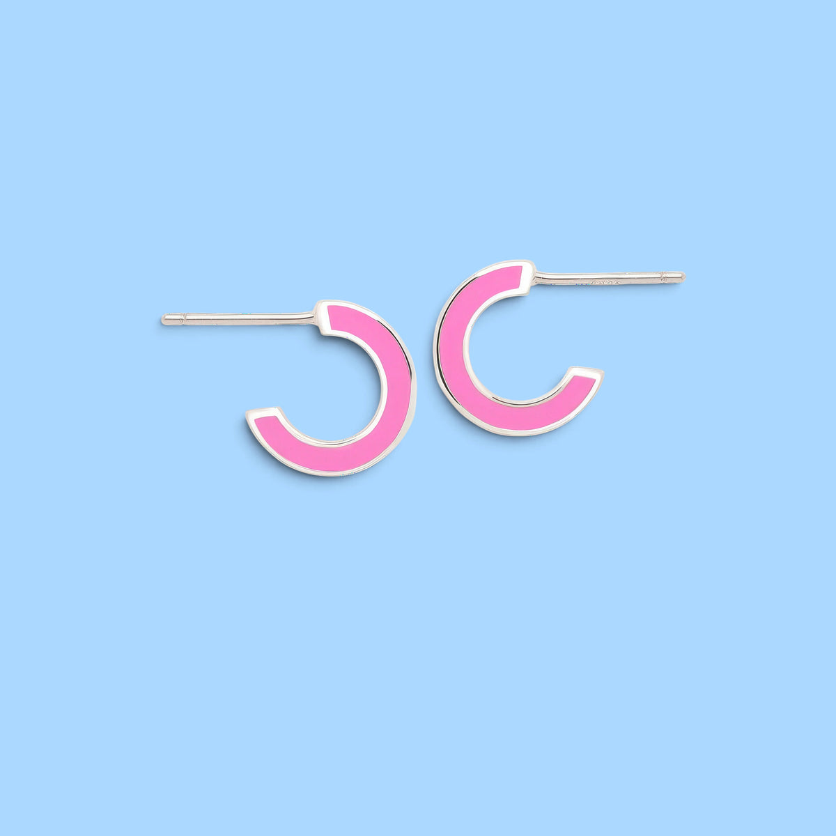 CRIOLLAS TEEN FUCSIA PLATA CON BAÑO DE RODIO