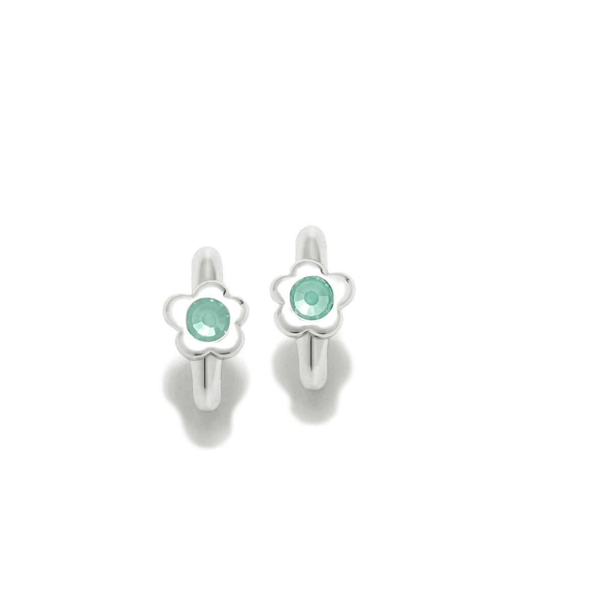 Criollas fleur Gaga argent CZ eau