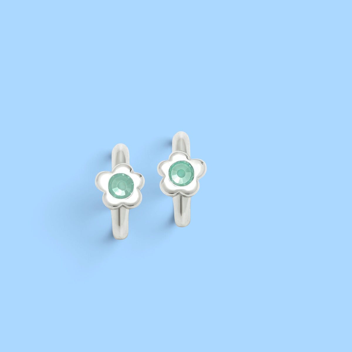 CRIOLLAS FIORE GAGA ARGENTO CZ ACQUA