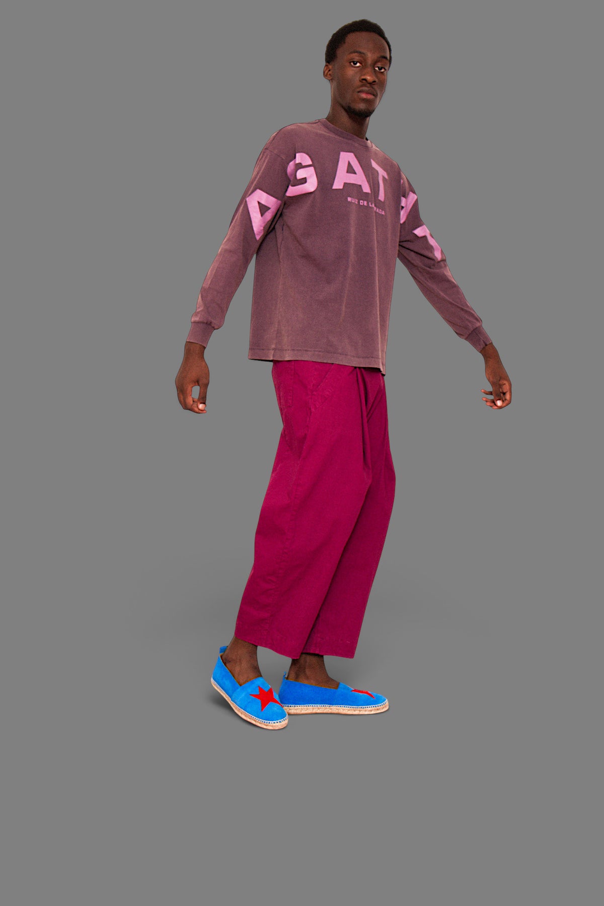 AGATHA X COLORS long-sleeve T-shirt - Purple