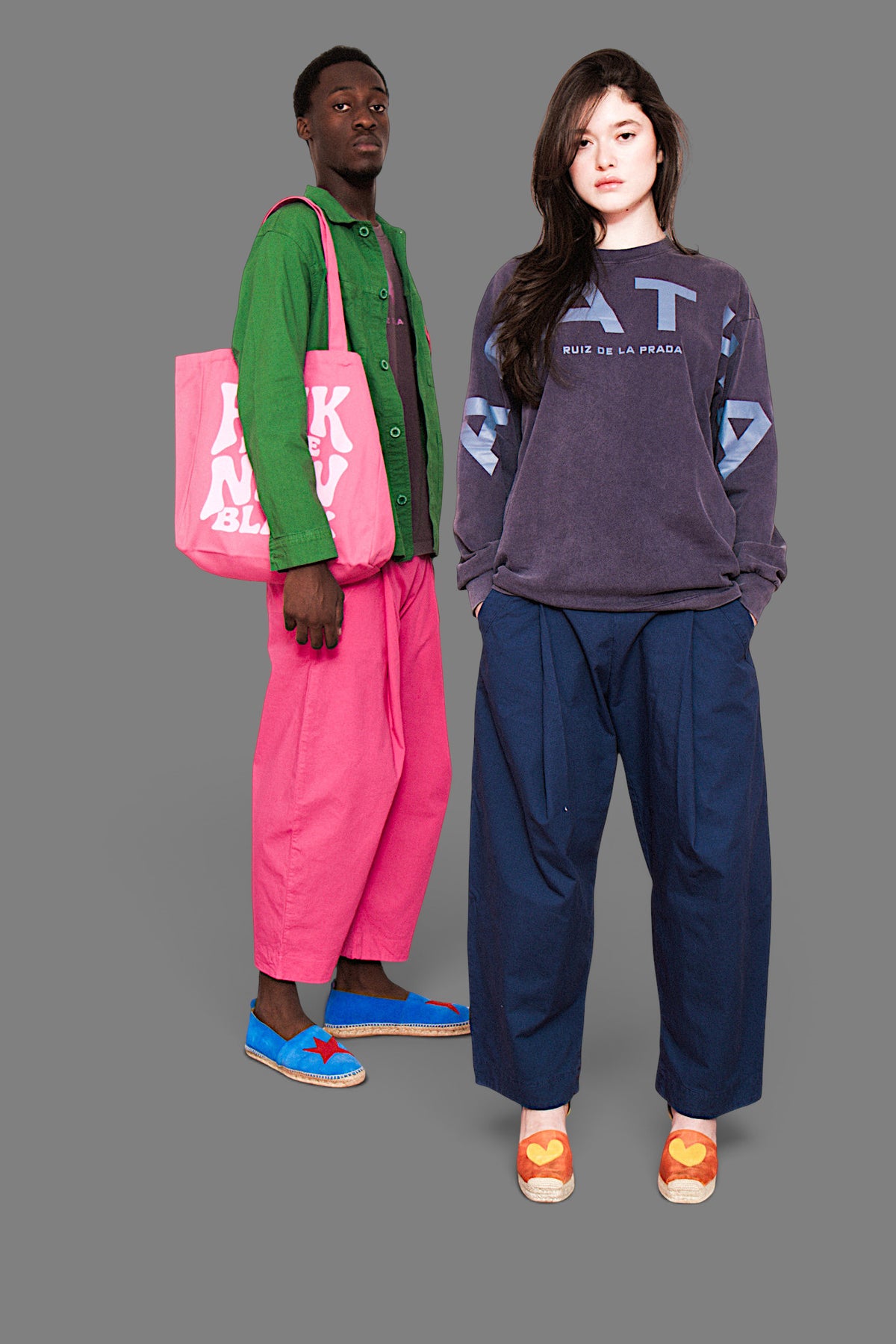 AGATHA X COLORS BLUE LONG-SLEEVE T-SHIRT