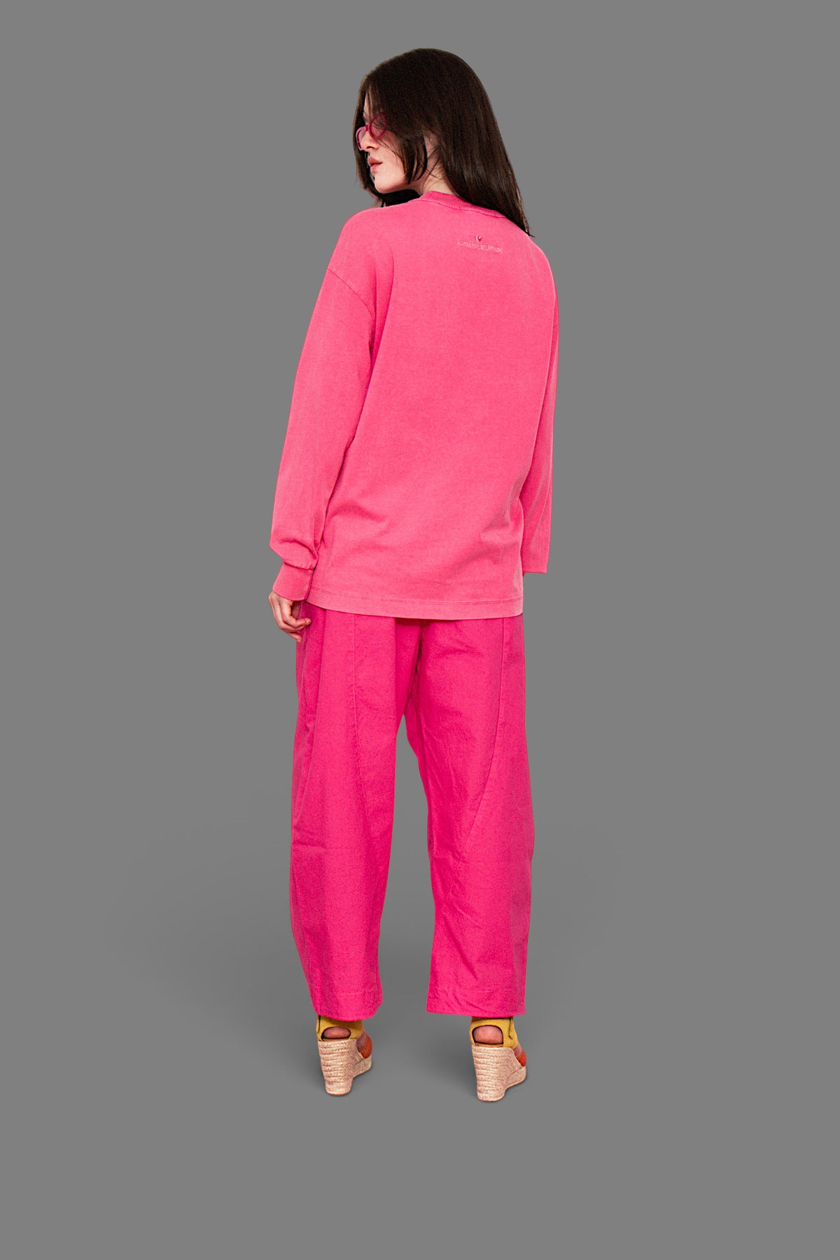 AGATHA X COLORS long-sleeve T-shirt - Fuchsia