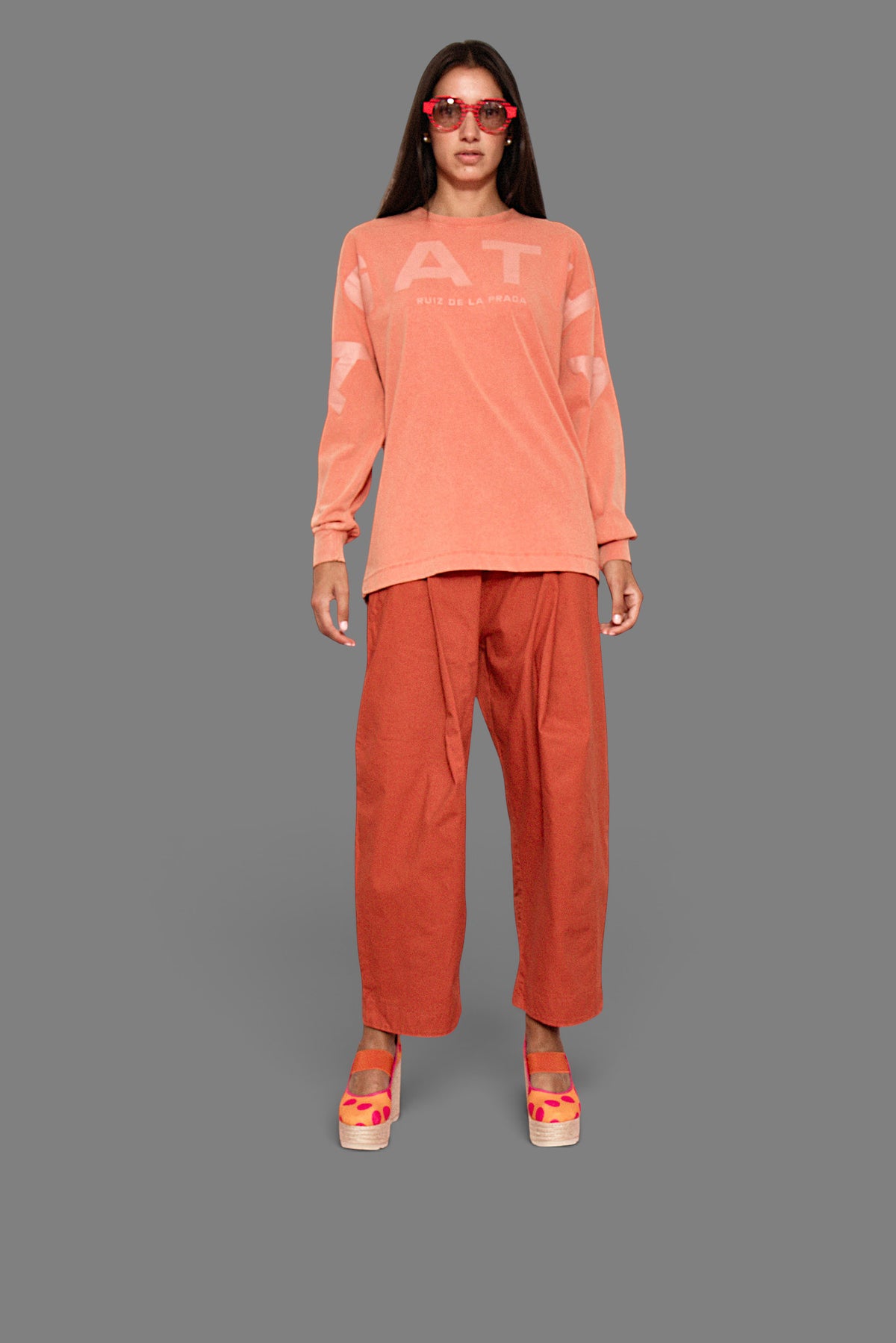 T-shirt à manches longues AGATHA X COLORS orange